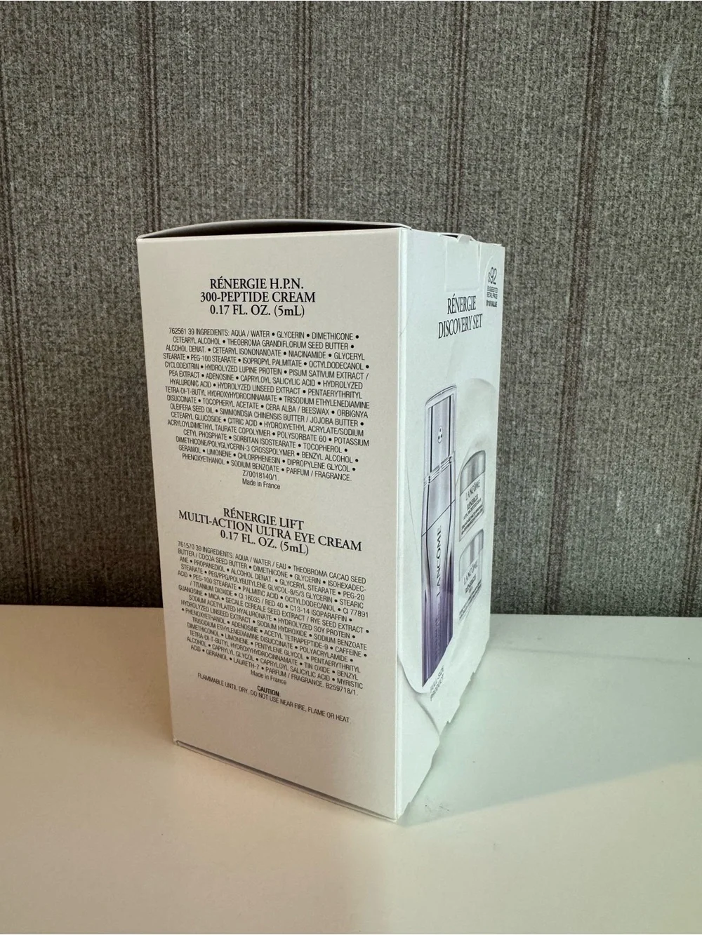 New Lancome Rénergie H.C.F. Triple Serum Skincare Discovery Set $118 Value
